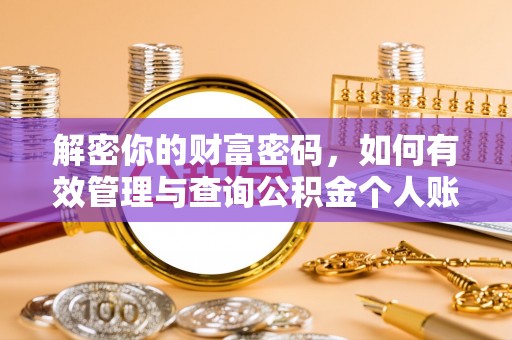 玉泉解密你的财富密码，如何有效管理与查询公积金个人账户信息