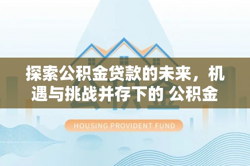玉泉探索公积金贷款的未来，机遇与挑战并存下的 公积金贷款风险防控