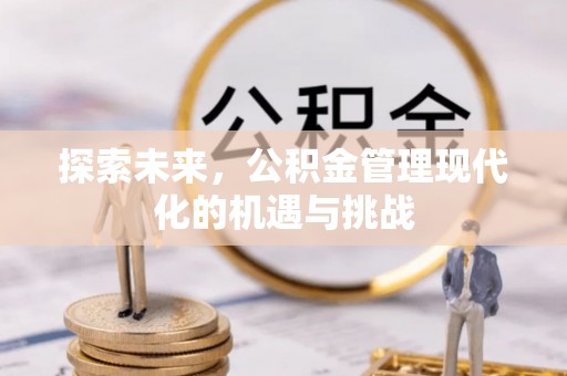 玉泉探索未来，公积金管理现代化的机遇与挑战