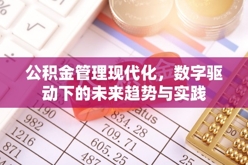 玉泉公积金管理现代化，数字驱动下的未来趋势与实践