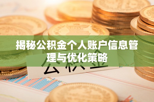 玉泉揭秘公积金个人账户信息管理与优化策略