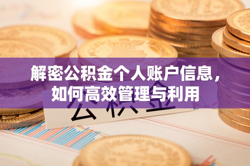 玉泉解密公积金个人账户信息，如何高效管理与利用