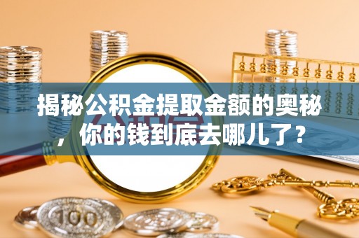 玉泉揭秘公积金提取金额的奥秘，你的钱到底去哪儿了？