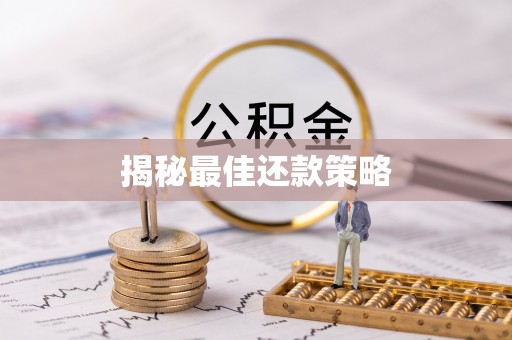 玉泉揭秘最佳还款策略